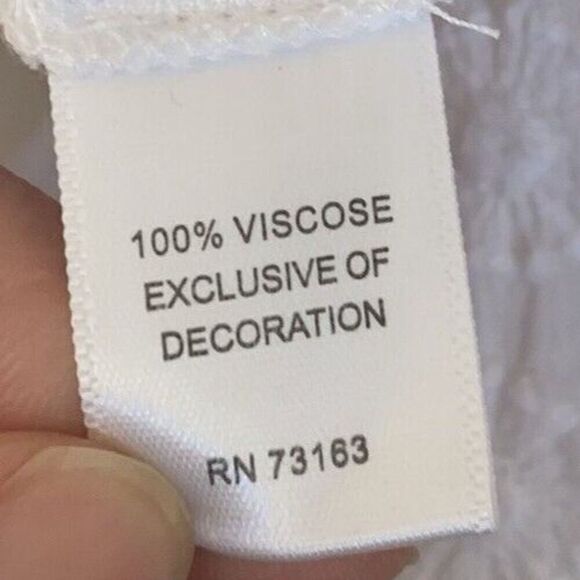 SPENSE Embroidered Tunic Tank Blouse Top Womens Size Large White Floral Button - Picture 6 of 8